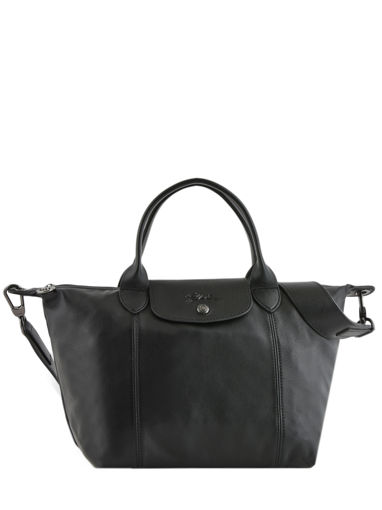 Longchamp Le pliage cuir Handbag Black