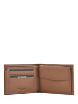 Wallet Leather Azzaro Brown trigger AZ901049-vue-porte