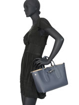 Longchamp Roseau Handbag Blue-vue-porte
