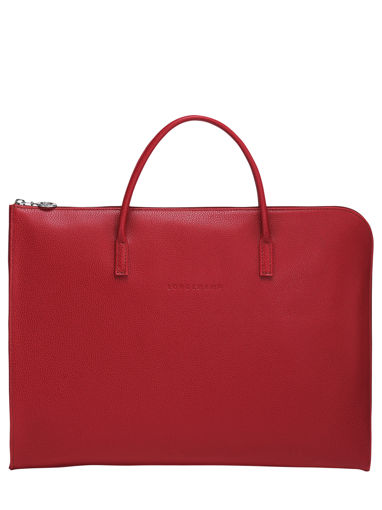 Longchamp Le foulonné Briefcase Red