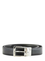 Leather Belt With Stainless Steel Buckle Montblanc belts 109738