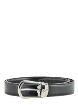 Leather Belt With Stainless Steel Buckle Montblanc belts 118425
