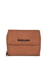 Compact Zip Wallet Classic Miniprix Brown grained H6012
