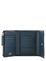 Leather Flap Wallet Premier Flirt Lancel Blue premier flirt A10526-vue-porte