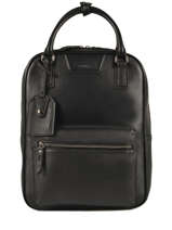 Leather Manhattan Business Backpack Etrier Black manhattan EMAN13