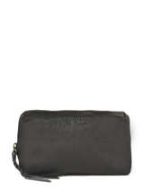 Trousse Vintage Cuir Paul marius Noir vintage ADELE