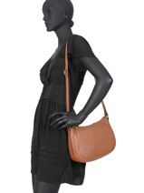 Crossbody Bag Confort Leather Hexagona Beige confort 466743-vue-porte