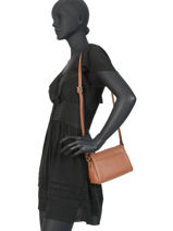 Sac Bandouli�re Confort Cuir Hexagona Bleu confort 466745-vue-porte