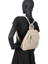 Backpack Gracieuse Hexagona Gray gracieuse 315306-vue-porte