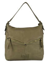 Hobo Bag Cow Leather Basilic pepper Green cow BCOW08