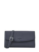 Leather Madrid Clutch With Shoulder Strap Hexagona Blue madrid 536554