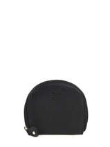 Porte-monnaie Caviar Cuir Crinkles Noir caviar 14291