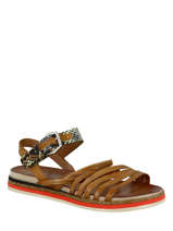 Suede leather sandals snake-MJUS