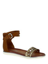Leather sandals graphic-MJUS