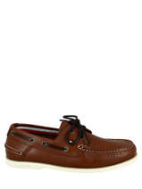 Boat shoes in leather-TOMMY HILFIGER