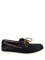 Boat shoes in leather-TOMMY HILFIGER