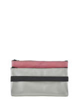Porte-monnaie � �lastique Cuir Etrier Gris bandit manchot f EBM121