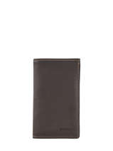 Card Holder Leather Leather Etrier Brown oil EOIL006