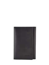 Leather Card Holder Oil Etrier Black oil EOIL024