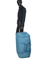 Large Travel Bag On Wheels Snow Travel Blue snow 12208-75-vue-porte