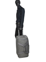 Medium Travel Bag On Wheels Snow Travel Gray snow - 12208-65-vue-porte