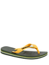 Flip-flops Brazil Logo Havaianas Green sandales / nu-pieds 4110850B