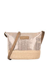 Crossbody Bag Iris� Raffia Le voyage en panier Beige guimauve PM289