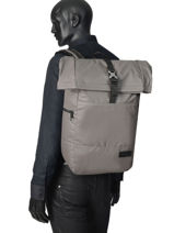 Backpack Eastpak Gray pbg authentic PBGK44B-vue-porte