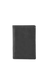 Card Holder Leather Etrier Black oil EOIL013