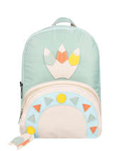 Mini Backpack 1 Compartment Caramel et cie Blue les chamans LC