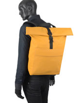 1 Compartment Backpack With 15" Laptop Sleeve Ucon acrobatics Yellow backpack JASPER-vue-porte