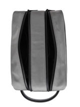 Nylon Toiletry Case With Leather Details Montblanc Black nighflight 126664-vue-porte