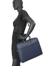 Business Bag Serena With 15" Laptop Sleeve Hexagona Blue serena business 589049-vue-porte