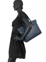 Shoulder Bag A4 Gracieuse Hexagona Blue gracieuse 316137-vue-porte