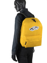 Sac � Dos 1 Compartiment Vans Jaune backpack VN0A3UI6-vue-porte