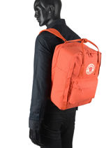 Backpack Kånken 1 Compartment + Pc15" Fjallraven Orange kanken 27172-vue-porte