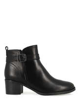 Leather low heel ankle boots in leather-TAMARIS