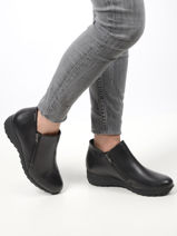 Amalia boots in leather-MEPHISTO-vue-porte