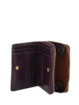 Leather Nina Wallet Nat et nin Black vintage NINA-vue-porte