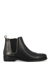 Leather nancy ankle boots-BELLAMY