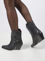 Cowboy boots low kole in leather-BRONX-vue-porte