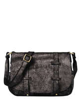 Leather Crossbody Bag Vintage Vintage Leather Mila louise Black vintage 3017X
