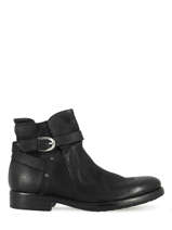 Leather ankle boots in leather-MJUS