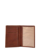 Wallet Leather Katana Brown basile NH2340HC-vue-porte