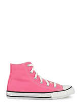 Sneakers chuck taylor all star classic hi pink-CONVERSE-vue-porte