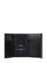 Purse Leather Miniprix Black louisa F3931-vue-porte