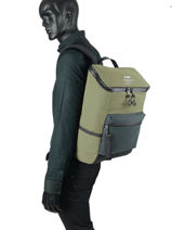 Backpack Ecoalf Green backpack ANDERMAT-vue-porte