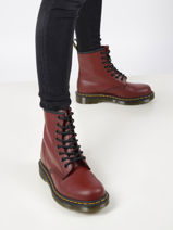 1460 ankle boots in leather-DR MARTENS-vue-porte