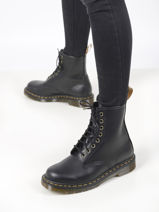 Vegan 1460 Ankle Boots Felix Dr martens Black unisex 14045001-vue-porte