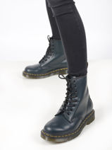 1460 smooth ankle boots in leather-DR MARTENS-vue-porte